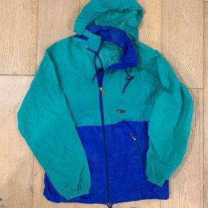 K-Way Blue and Teal Windbreaker